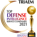 Top Defense Intelligence Service Companies 2021 Award, presented to TRIAEM
